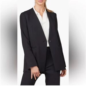 Spanx Black Perfect Collarless Blazer Office Stretch
Oversized Ponte Knit Sz XL